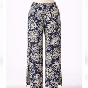 NIKKI POULOUS PULL-ON SPLIT LEG PANTS 1X